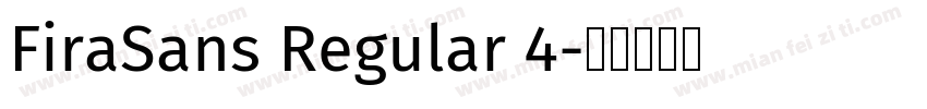 FiraSans Regular 4字体转换